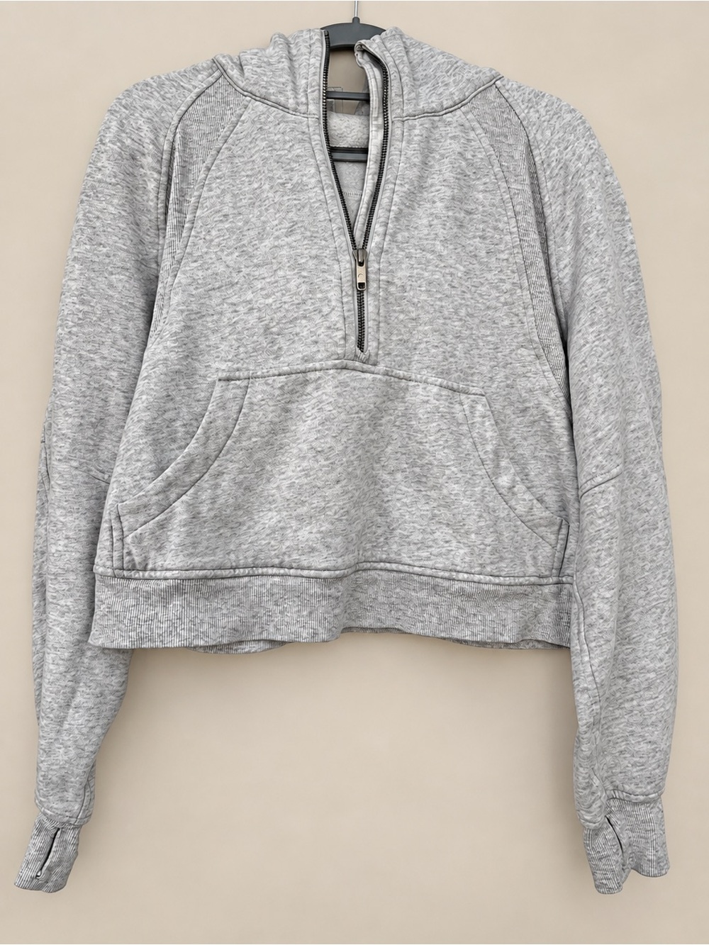 Lululemon Scuba Oversized Half Zip Hoodie Heathered Gray M/L - Picture 3 of 9